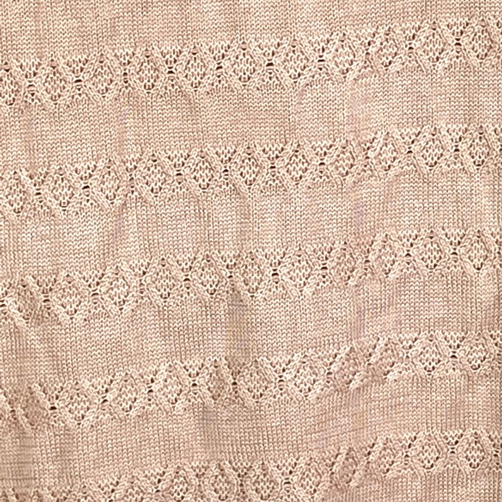 Calvin Klein Layered Crewneck Knit Sweater in Blush Pink - Picture 3 of 8